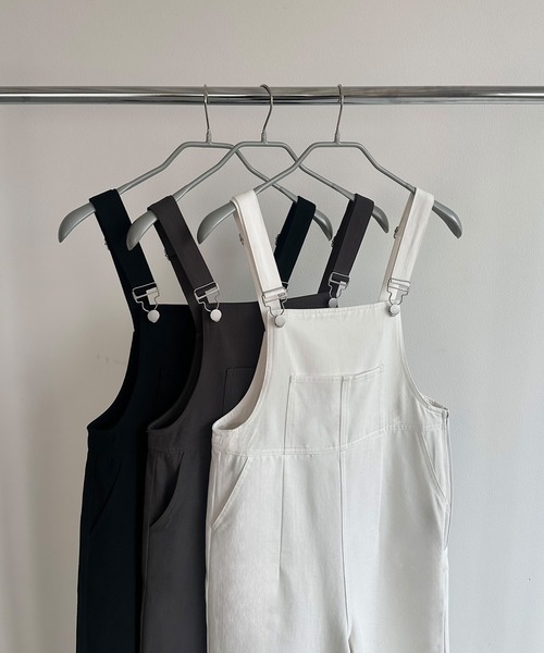 callautia（カラウティア）の「サロペットパンツ（サロペット/オーバーオール・レディース・ホワイト/チャコール/ブラック・MEDIUM/SMALL/LARGE）」の17枚目の写真