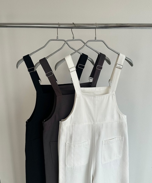 callautia（カラウティア）の「サロペットパンツ（サロペット/オーバーオール・レディース・ホワイト/チャコール/ブラック・MEDIUM/SMALL/LARGE）」の18枚目の写真