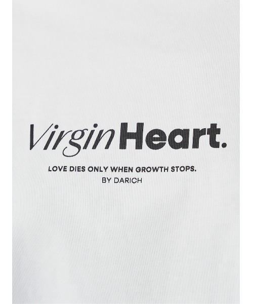 Darich(ダーリッチ)の「ハートモチーフロングTシャツ(Tシャツ/カットソー・レディース・ホワイト/ライトグレー/ブラック・FREE)」の21枚目の写真
