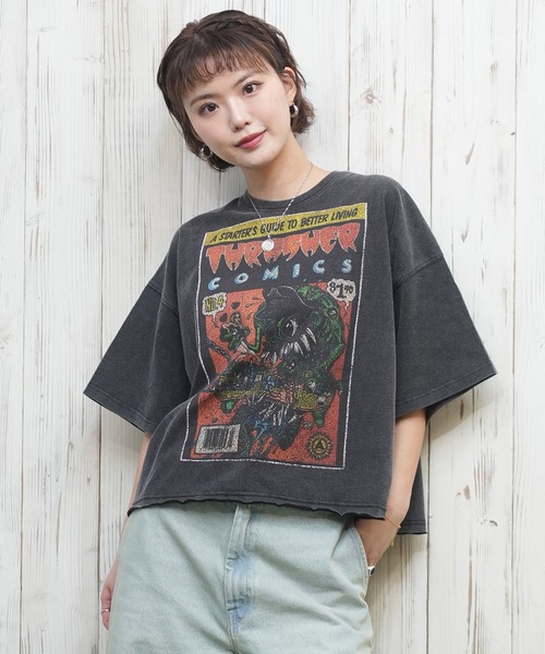 tシャツ THRASHER/スラッシャー コミックプリントTシャツ 252TH2ST026 レディース 楽天市場】THRASHER スラッシャー 半袖 Tシャツ レディース