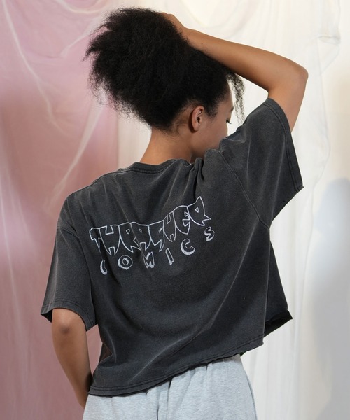 tシャツ THRASHER/スラッシャー コミックプリントTシャツ 252TH2ST026 レディース THRASHER/スラッシャー コミックプリントTシャツ 252TH2ST026（T