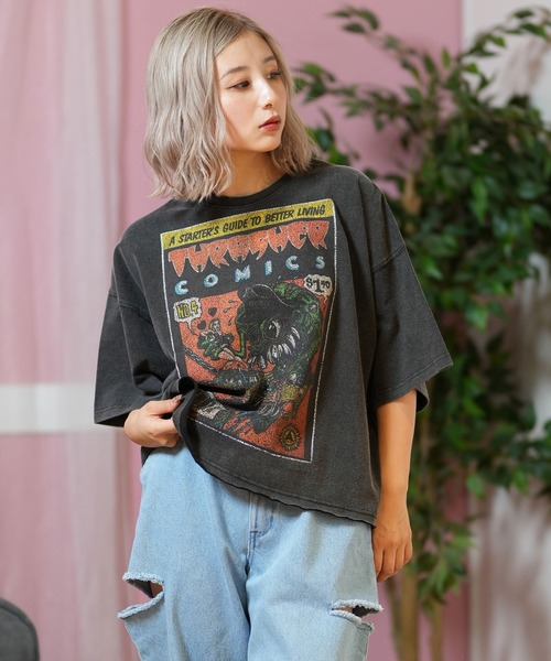 セール】THRASHER/スラッシャー コミックプリントTシャツ