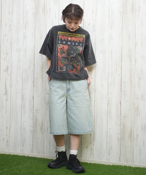 tシャツ THRASHER/スラッシャー コミックプリントTシャツ 252TH2ST026 レディース セール】THRASHER/スラッシャー コミックプリントTシャツ