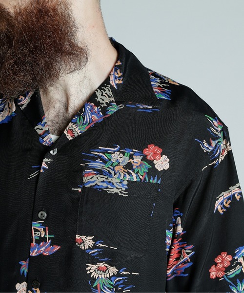 Schott×Pineapple Juice/25ss/アロハシャツ PINEAPPLE JUICE