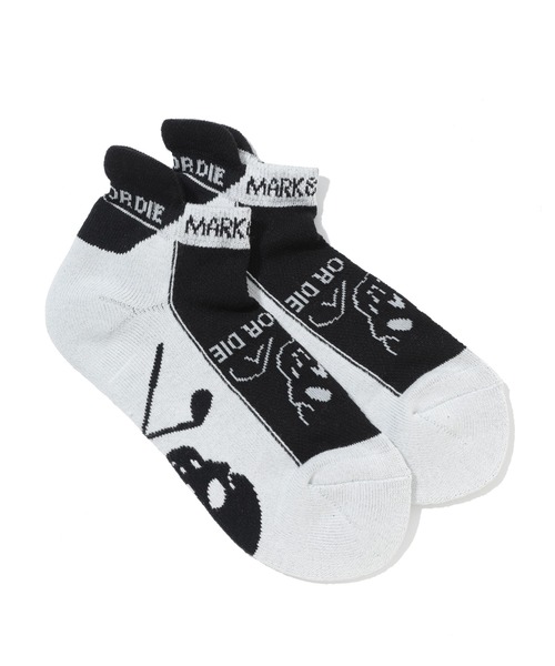 MARK & LONA（マークアンドロナ）の「Pave Cushioned Ankle Socks | WOMEN（ソックス/靴下・レディース・ホワイト系その他/ブラック×ホワイト/ホワイト×ブラック/ブルー系その他・23cm～25cm）」の2枚目の写真