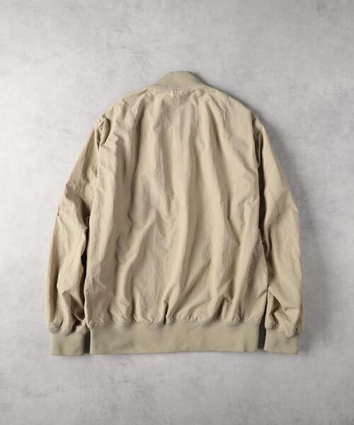 BACK NUMBER(バックナンバー)の「BACK NUMBER(バックナンバー)【メンズ】ライトMA-1ジャケット(ミリタリージャケット・メンズ・ベージュ/オリーブ・M/L/XL)」の10枚目の写真