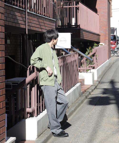 BACK NUMBER(バックナンバー)の「BACK NUMBER(バックナンバー)【メンズ】ライトMA-1ジャケット(ミリタリージャケット・メンズ・ベージュ/オリーブ・M/L/XL)」の15枚目の写真