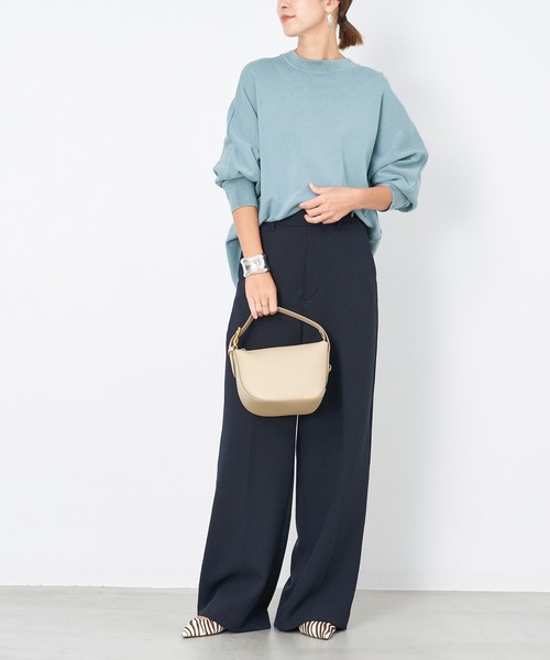 MICA&DEAL（マイカ＆ディール）の「ピグメントバイオプルオーバー（スウェット・レディース・チャコールグレー/ベージュ/ブルー・FREE）」の21枚目の写真