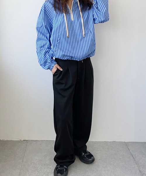 セール】ドローストリングワイドスウェットパンツ（スウェット