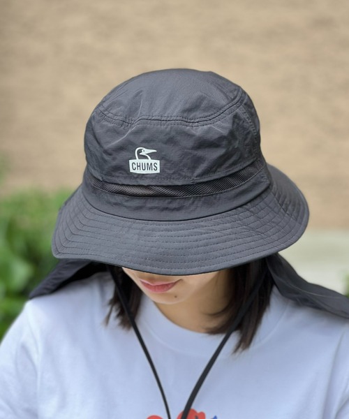 CHUMS（チャムス）の「【CHUMS】 Sunshade Hat サンシェイドハット（ハット・メンズ・ベージュ/ブラック・FREE）」の2枚目の写真