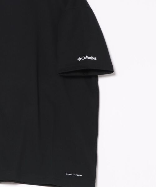 Columbia（コロンビア）の「【ムラサキスポーツ限定】columbia/コロンビア オーバーサイズTシャツ 半袖T UVケア バックプリント PM4502（Tシャツ/カットソー・メンズ・ブラウン系その他2/ブラック×ブルー/ホワイト×グレー/ブラウン系その他/チャコールグレー×パープル/チャコールグレー×ブラック/ブラック×グレー/ホワイト系その他/ホワイト×イエロー/ブラック×ピンク/ベージュ系その他/グリーン系その他・S/M/L/XL）」の14枚目の写真