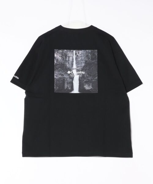 Columbia（コロンビア）の「【ムラサキスポーツ限定】columbia/コロンビア オーバーサイズTシャツ 半袖T UVケア バックプリント PM4502（Tシャツ/カットソー・メンズ・ブラウン系その他2/ブラック×ブルー/ホワイト×グレー/ブラウン系その他/チャコールグレー×パープル/チャコールグレー×ブラック/ブラック×グレー/ホワイト系その他/ホワイト×イエロー/ブラック×ピンク/ベージュ系その他/グリーン系その他・S/M/L/XL）」の15枚目の写真