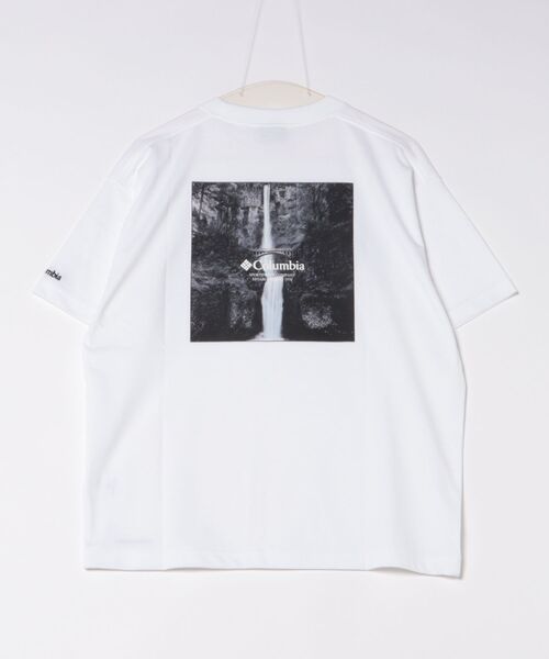Columbia（コロンビア）の「【ムラサキスポーツ限定】columbia/コロンビア オーバーサイズTシャツ 半袖T UVケア バックプリント PM4502（Tシャツ/カットソー・メンズ・ブラウン系その他2/ブラック×ブルー/ホワイト×グレー/ブラウン系その他/チャコールグレー×パープル/チャコールグレー×ブラック/ブラック×グレー/ホワイト系その他/ホワイト×イエロー/ブラック×ピンク/ベージュ系その他/グリーン系その他・S/M/L/XL）」の17枚目の写真