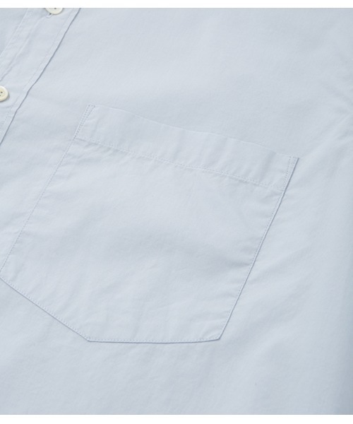 ADAM ET ROPE'（アダムエロペ）の「【Sea Island Cotton】バンドカラー シャツ（シャツ/ブラウス・メンズ・ホワイト/ネイビー/サックスブルー・L/M）」の7枚目の写真