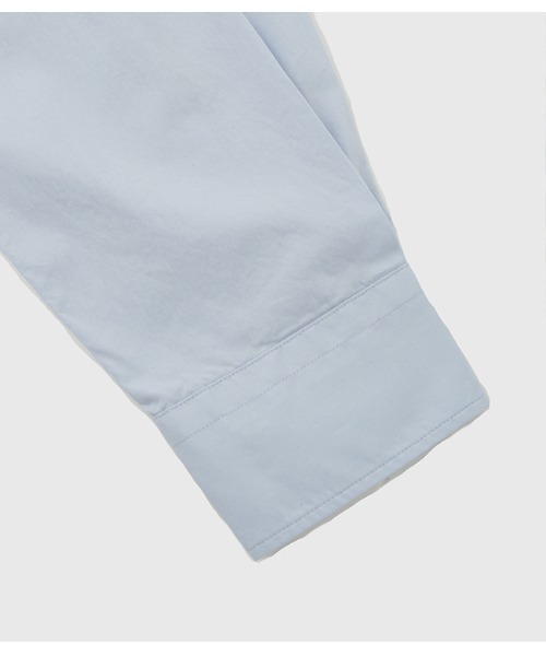 ADAM ET ROPE'（アダムエロペ）の「【Sea Island Cotton】バンドカラー シャツ（シャツ/ブラウス・メンズ・ホワイト/ネイビー/サックスブルー・L/M）」の9枚目の写真