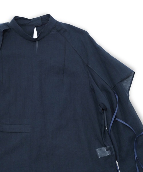 ohta(オータ)の「【ohta】 navy brouse(シャツ/ブラウス・レディース・ネイビー・FREE)」の4枚目の写真