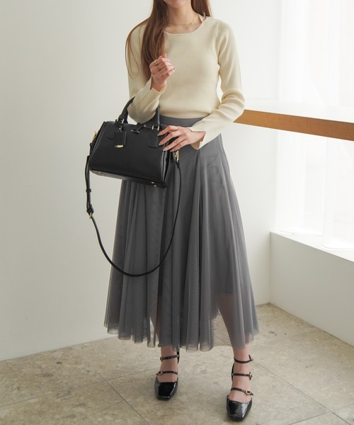 Jewelna Rose（ジュエルナローズ）の「ホリー・ボストンバッグ S 16193（ボストンバッグ・レディース・オフホワイト/ブルー/ブラック・FREE）」の9枚目の写真