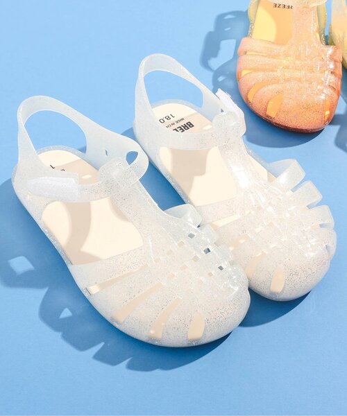 BREEZE（ブリーズ）の「ジェリーサンダル（サンダル・キッズ・オフホワイト/ラベンダー/オレンジ/ピンク・15 /16/17/18/19/14）」の2枚目の写真