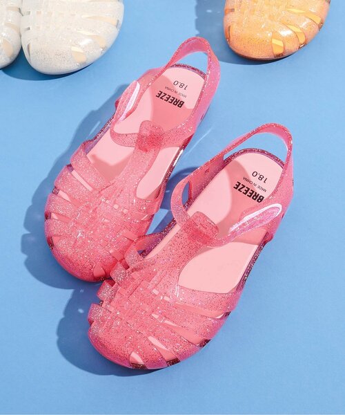 BREEZE（ブリーズ）の「ジェリーサンダル（サンダル・キッズ・オフホワイト/ラベンダー/オレンジ/ピンク・15 /16/17/18/19/14）」の3枚目の写真