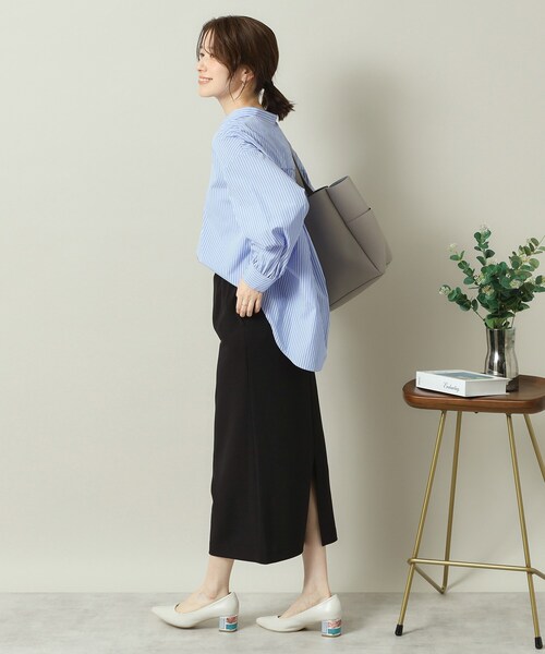 ITS'DEMO(イッツデモ)の「【洗濯機OK/吸水速乾/UVカット】カットジョーゼットスカート(スカート・レディース・ブラック/ナチュラル/レッド系・00)」の5枚目の写真