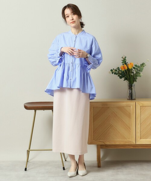 ITS'DEMO(イッツデモ)の「【洗濯機OK/吸水速乾/UVカット】カットジョーゼットスカート(スカート・レディース・ブラック/ナチュラル/レッド系・00)」の10枚目の写真