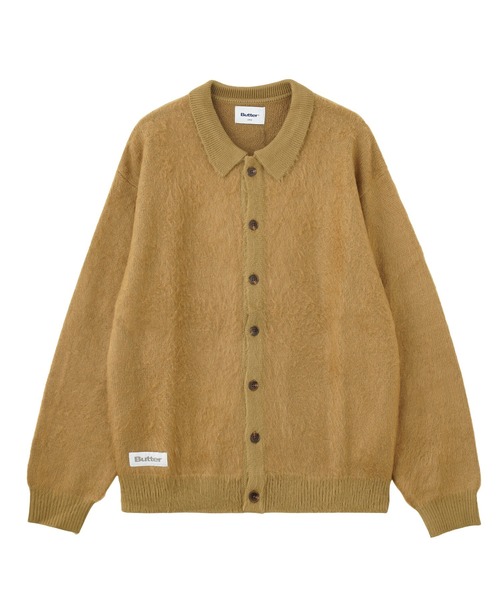 styles(スタイルス)の「BUTTER Mohair Button Up Knitted Shirt(カーディガン/ボレロ・メンズ・グリーン/ベージュ・L)」の1枚目の写真