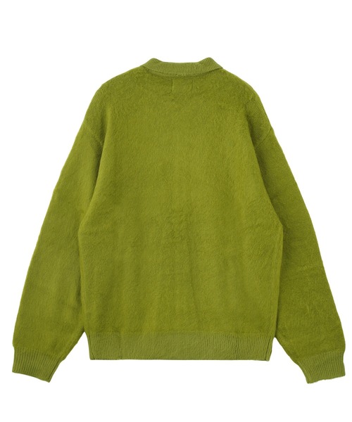 styles(スタイルス)の「BUTTER Mohair Button Up Knitted Shirt(カーディガン/ボレロ・メンズ・グリーン/ベージュ・L)」の8枚目の写真