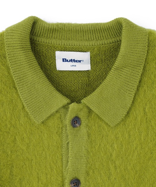 styles(スタイルス)の「BUTTER Mohair Button Up Knitted Shirt(カーディガン/ボレロ・メンズ・グリーン/ベージュ・L)」の7枚目の写真