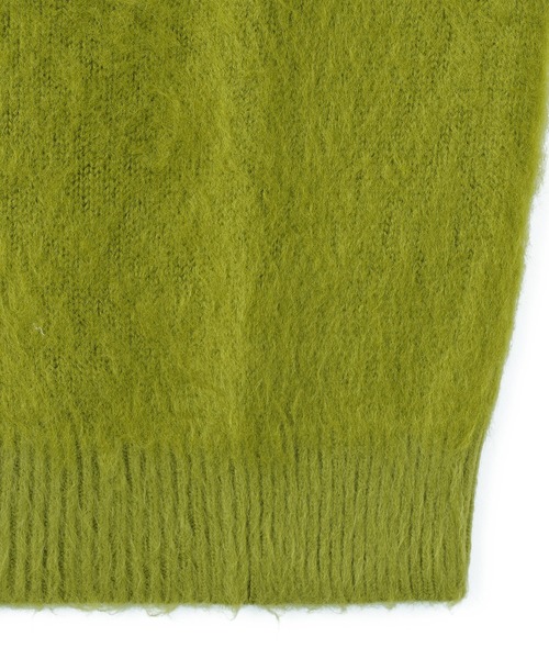 styles(スタイルス)の「BUTTER Mohair Button Up Knitted Shirt(カーディガン/ボレロ・メンズ・グリーン/ベージュ・L)」の6枚目の写真