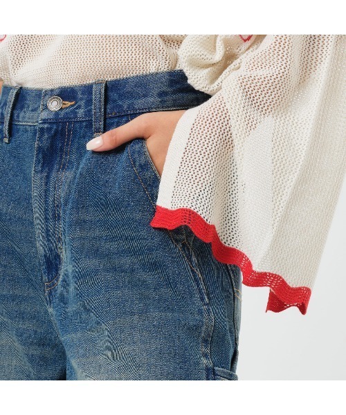 atmos pink（アトモスピンク）の「atmos pink Painter Half Pants / アトモス ピンク ペインター ハーフ パンツ（その他パンツ・レディース・ブラック/ブルー・M/S）」の14枚目の写真