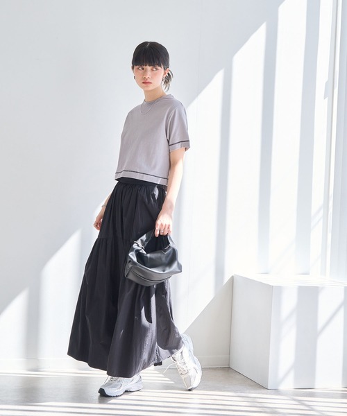 NOGLE(ノグル)の「【NOGLE/ノグル】無地/ステッチコンパクトTEE(Tシャツ/カットソー・レディース・チャコール/グレー系その他2/レッド/ライトグレー/ホワイト系その他/ホワイト/ブラウン系その他/グレー系その他/ブラック/ブラック系その他/ブラウン・FREE)」の21枚目の写真