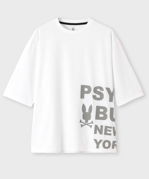 Psycho Bunny（サイコバニー）の「[WEB限定]サイドロゴ ビッグシルエット Tシャツ（Tシャツ/カットソー・メンズ・ブラック/ブルーグレー/ホワイト/カーキブラウン・SMALL/MEDIUM/LARGE/X-LARGE）」の5枚目の写真