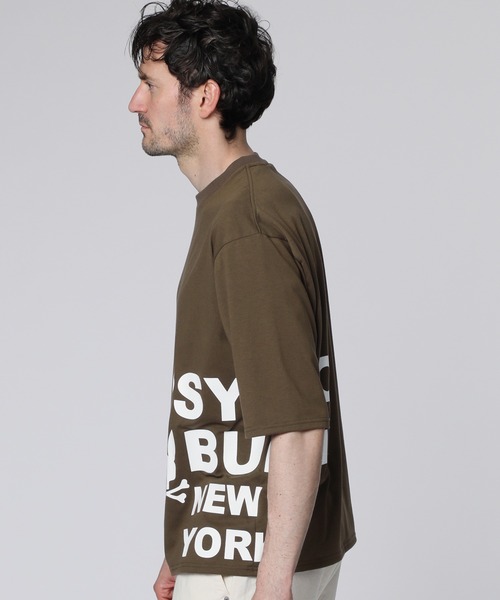 Psycho Bunny（サイコバニー）の「[WEB限定]サイドロゴ ビッグシルエット Tシャツ（Tシャツ/カットソー・メンズ・ブラック/ブルーグレー/ホワイト/カーキブラウン・SMALL/MEDIUM/LARGE/X-LARGE）」の21枚目の写真