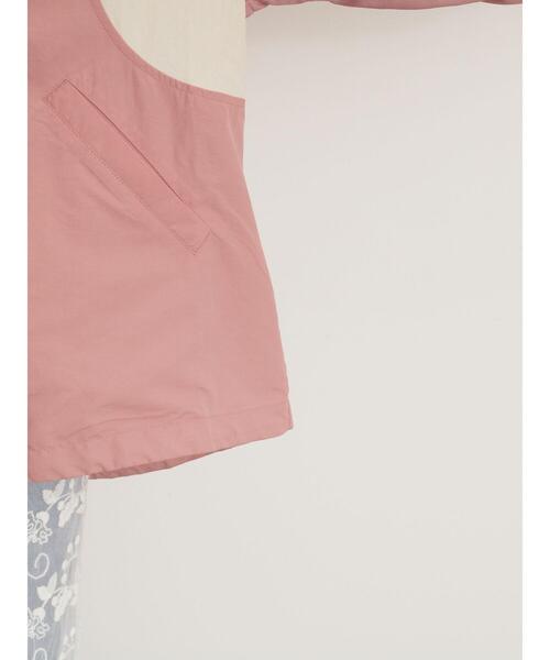 Samansa Mos2(サマンサ モスモス)の「【撥水加工】切替2WAY配色パーカー(ブルゾン・レディース・チャコールグレー/ベージュ/キナリ/ピンク・F)」の22枚目の写真