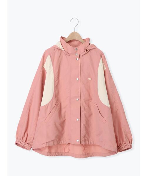 Samansa Mos2(サマンサ モスモス)の「【撥水加工】切替2WAY配色パーカー(ブルゾン・レディース・チャコールグレー/ベージュ/キナリ/ピンク・F)」の14枚目の写真