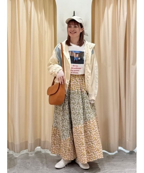 Samansa Mos2(サマンサ モスモス)の「【撥水加工】切替2WAY配色パーカー(ブルゾン・レディース・チャコールグレー/ベージュ/キナリ/ピンク・F)」の5枚目の写真