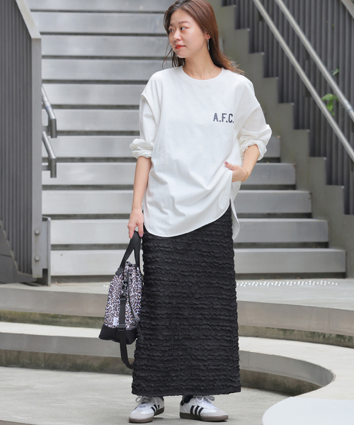 JOURNAL STANDARD relume(ジャーナルスタンダード レリューム)の「《追加》バックロゴフットボールTEE(Tシャツ/カットソー・レディース・イエロー/ホワイト/グレー・FREE)」の11枚目の写真