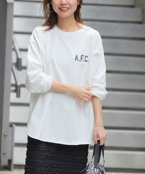 JOURNAL STANDARD relume(ジャーナルスタンダード レリューム)の「《追加》バックロゴフットボールTEE(Tシャツ/カットソー・レディース・イエロー/ホワイト/グレー・FREE)」の16枚目の写真