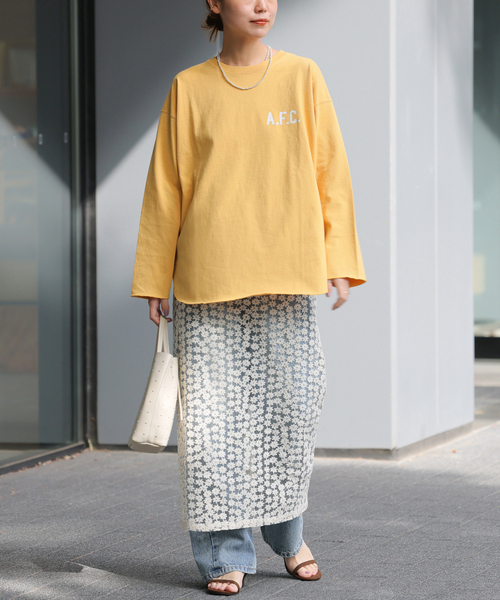 JOURNAL STANDARD relume(ジャーナルスタンダード レリューム)の「《追加》バックロゴフットボールTEE(Tシャツ/カットソー・レディース・イエロー/ホワイト/グレー・FREE)」の20枚目の写真