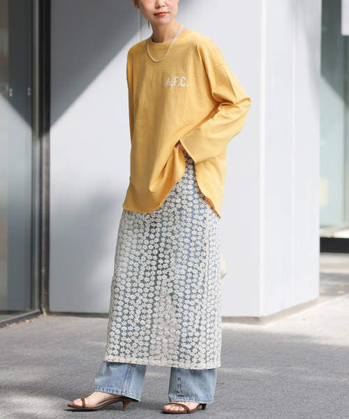 JOURNAL STANDARD relume(ジャーナルスタンダード レリューム)の「《追加》バックロゴフットボールTEE(Tシャツ/カットソー・レディース・イエロー/ホワイト/グレー・FREE)」の21枚目の写真