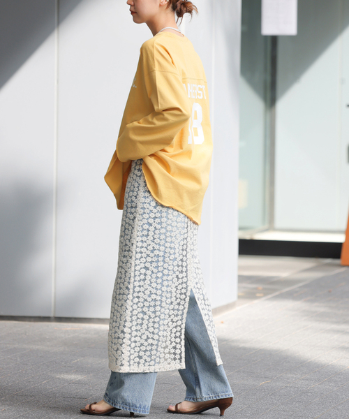 JOURNAL STANDARD relume(ジャーナルスタンダード レリューム)の「《追加》バックロゴフットボールTEE(Tシャツ/カットソー・レディース・イエロー/ホワイト/グレー・FREE)」の22枚目の写真