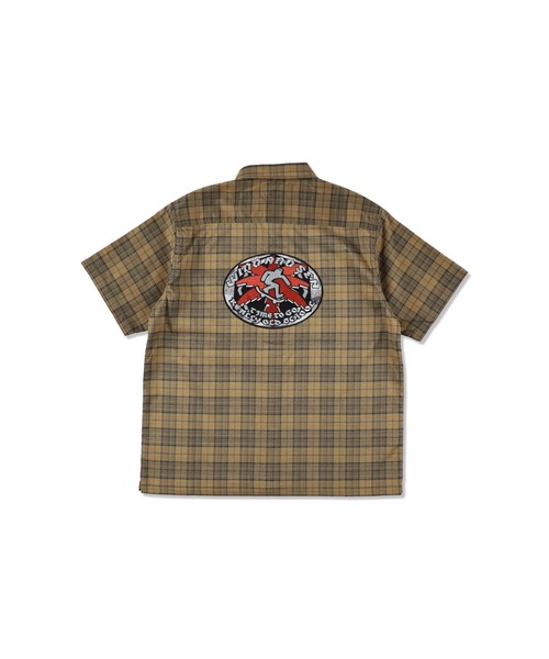 つ*こ様 WIND AND SEA Plaid pattern S/S shir Patched Plaid S/S Shirt(シャツ/ブラウス)|WIND AND SEA