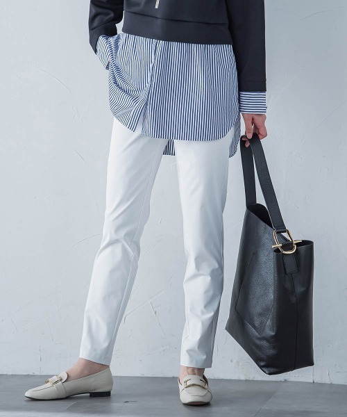 LAUTREAMONT(ロートレアモン)の「【WEB限定】ストレスフリーレギンスパンツ≪3サイズ/紫外線防止/接触冷感洗濯機で洗える≫(その他パンツ・レディース・カーキ/ブラック/ホワイト・9号/7号/11号)」の2枚目の写真