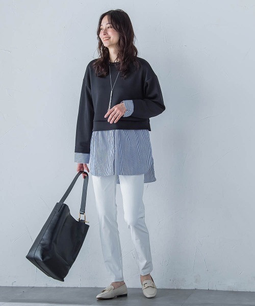 LAUTREAMONT(ロートレアモン)の「【WEB限定】ストレスフリーレギンスパンツ≪3サイズ/紫外線防止/接触冷感洗濯機で洗える≫(その他パンツ・レディース・カーキ/ブラック/ホワイト・9号/7号/11号)」の22枚目の写真