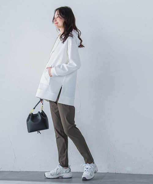 LAUTREAMONT(ロートレアモン)の「【WEB限定】ストレスフリーレギンスパンツ≪3サイズ/紫外線防止/接触冷感洗濯機で洗える≫(その他パンツ・レディース・カーキ/ブラック/ホワイト・9号/7号/11号)」の8枚目の写真
