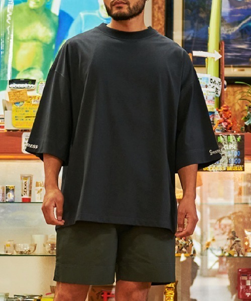 Sunny Smith(サニースミス)の「【SUNNY SMITH】 Heavy Smith GDS Emb SS Tee(Tシャツ/カットソー・メンズ・オフホワイト/チャコールグレー/ネイビー・FREE)」の2枚目の写真