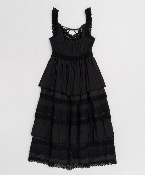 MAISON SPECIAL マルチドッキングレースワンピース Multi Fabric Docking Lace Dress/マルチドッキングレース