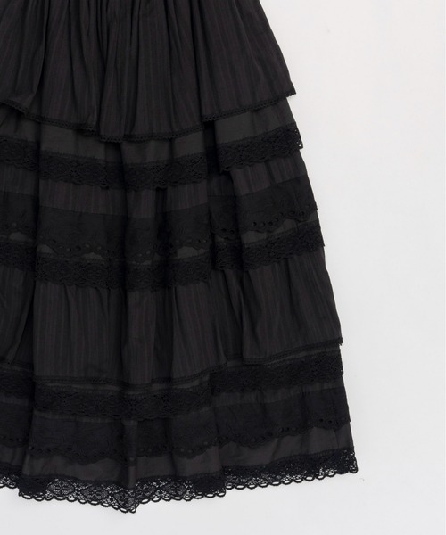 Multi Fabric Docking Lace Dress/マルチドッキングレース