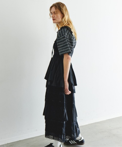 メゾンスペシャル レースファブリックドッキングスカート MAISON SPECIAL スカート Lace Fabric Docking Skirt/レース