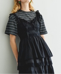 Multi Fabric Docking Lace Dress/マルチドッキングレース